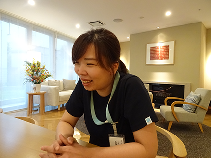 「ソナーレ祖師ヶ谷大蔵」ケアスタッフのA.K.さん