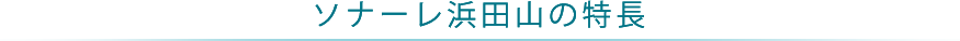 ソナーレ浜田山の特長
