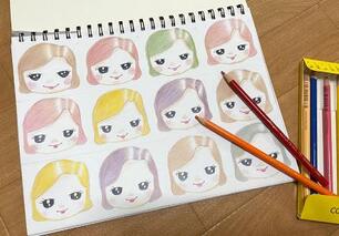 日々のレクリエーション～コラージュ絵はがき～